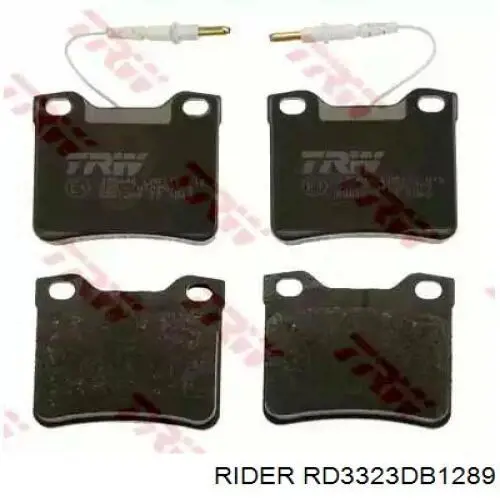 Задні гальмівні колодки RD3323DB1289 Rider
