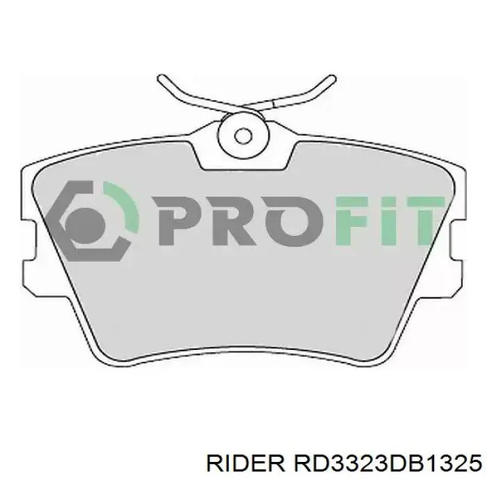Задні гальмівні колодки RD3323DB1325 Rider