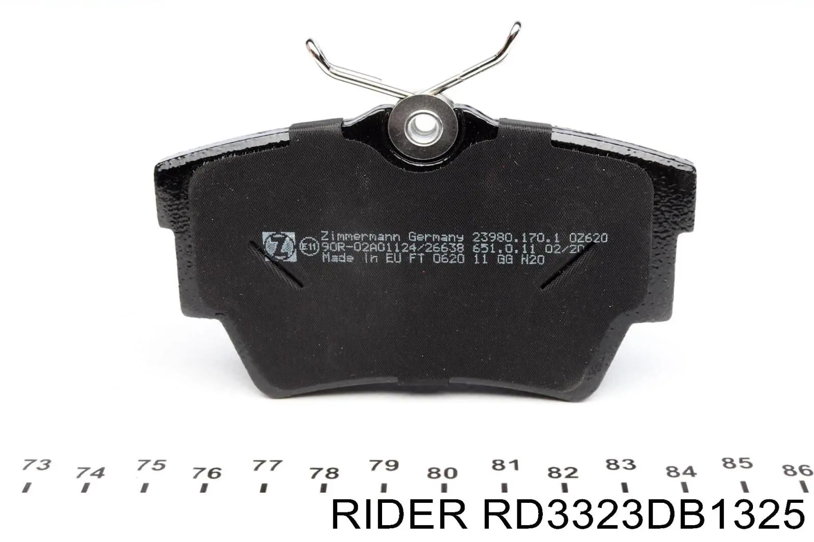 RD3323DB1325 Rider колодки гальмові задні, дискові