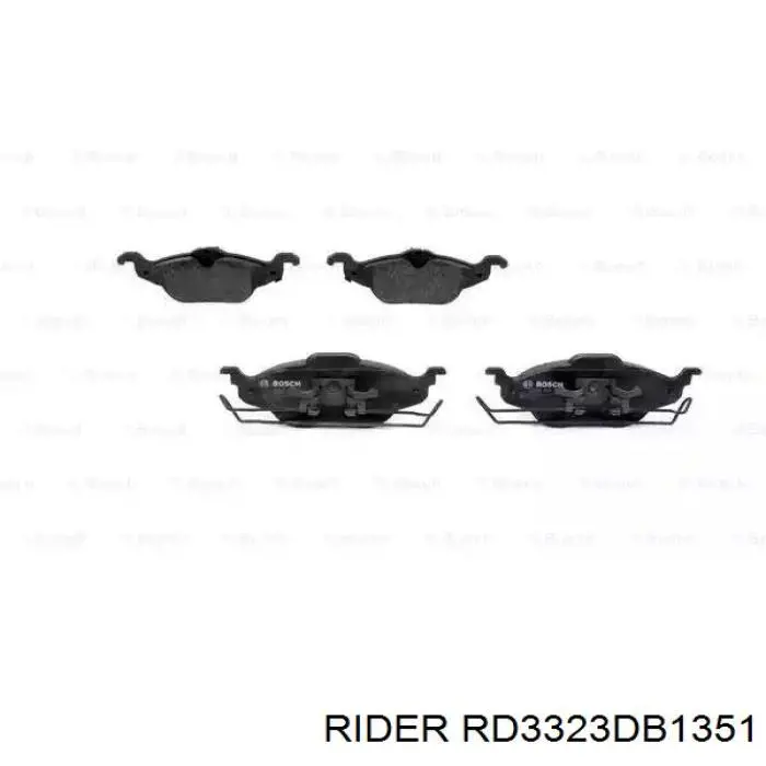 RD3323DB1351 Rider колодки гальмівні передні, дискові