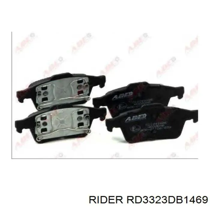 RD3323DB1469 Rider Колодки гальмівні задні, дискові