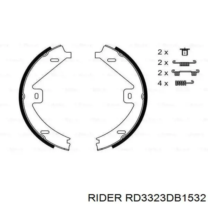 RD3323DB1532 Rider Передні гальмівні колодки