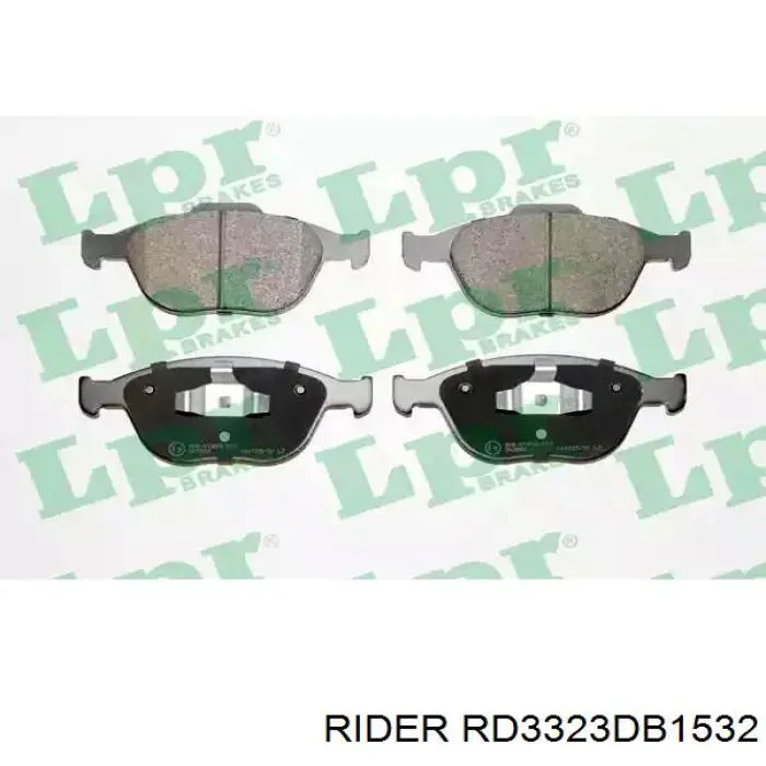 Купити RD3323DB1532 Rider Колодки гальмівні передні, дискові