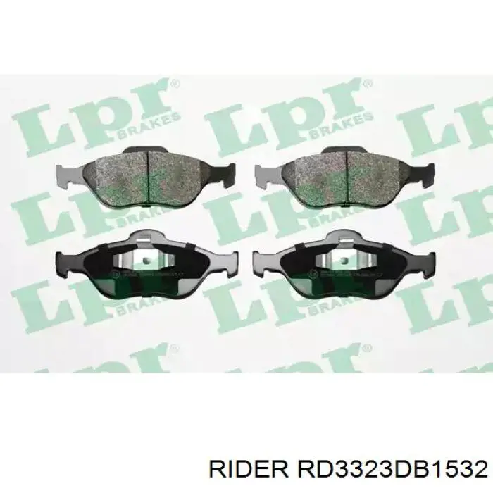 Передні тормозні колодки RD3323DB1532 Rider