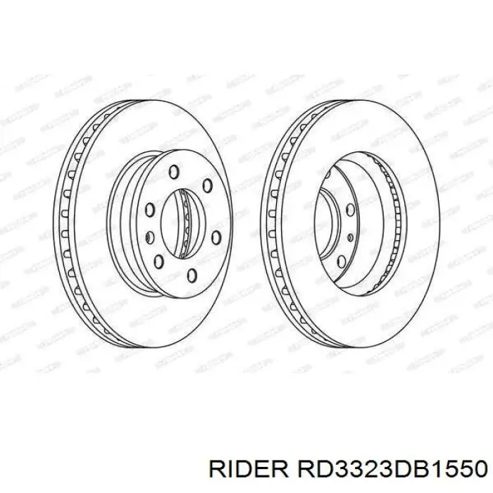 Купити RD3323DB1550 Rider Колодки гальмівні передні, дискові