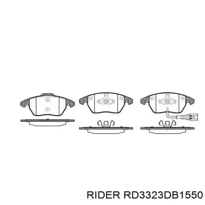 RD3323DB1550 Rider Передні гальмівні колодки