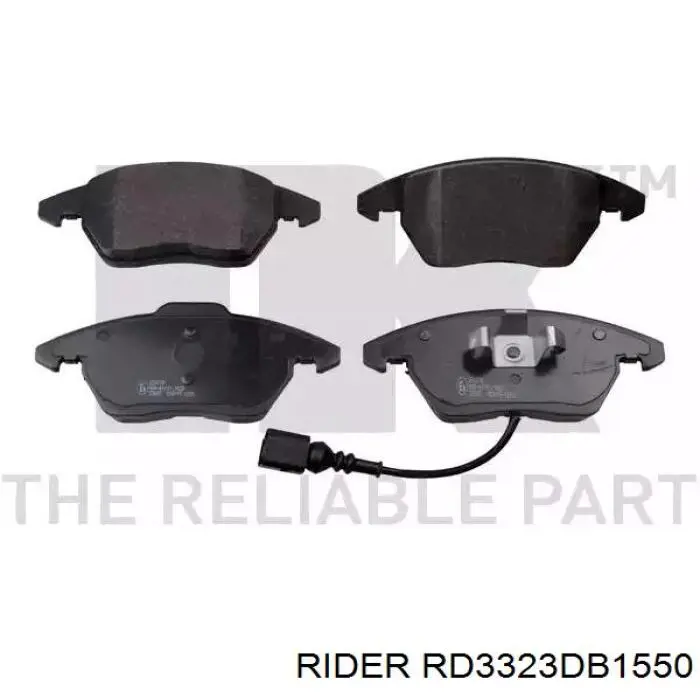 Передні тормозні колодки RD3323DB1550 Rider