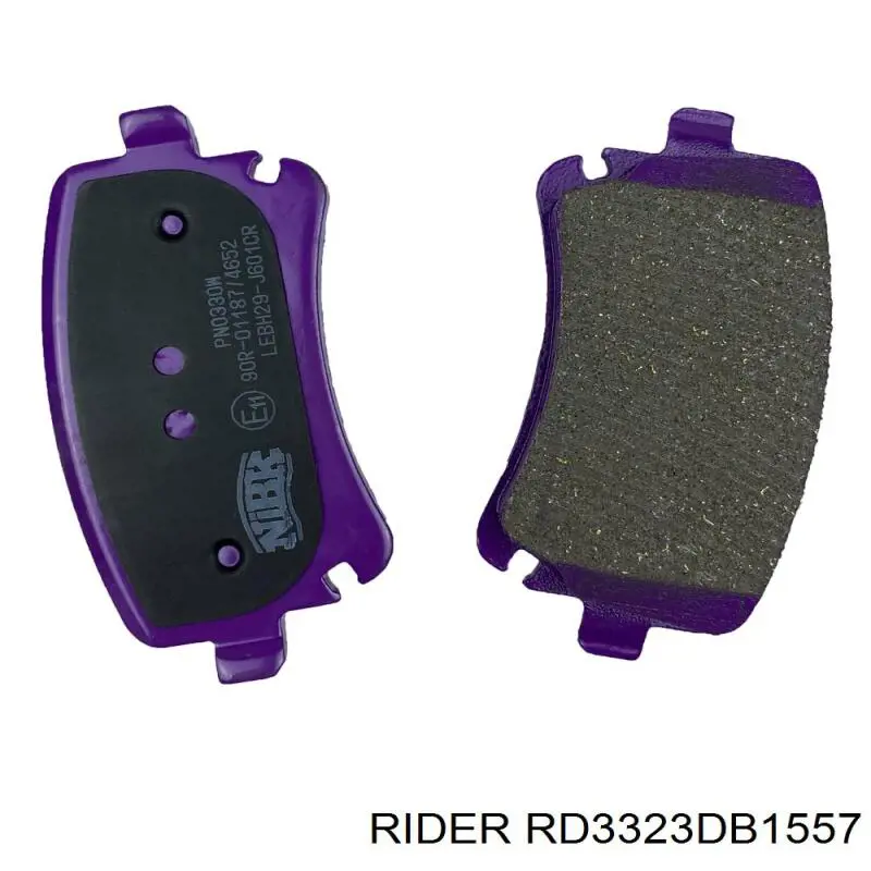 Задні гальмівні колодки Rider RD3323DB1557 ціна, від 15.41 USD