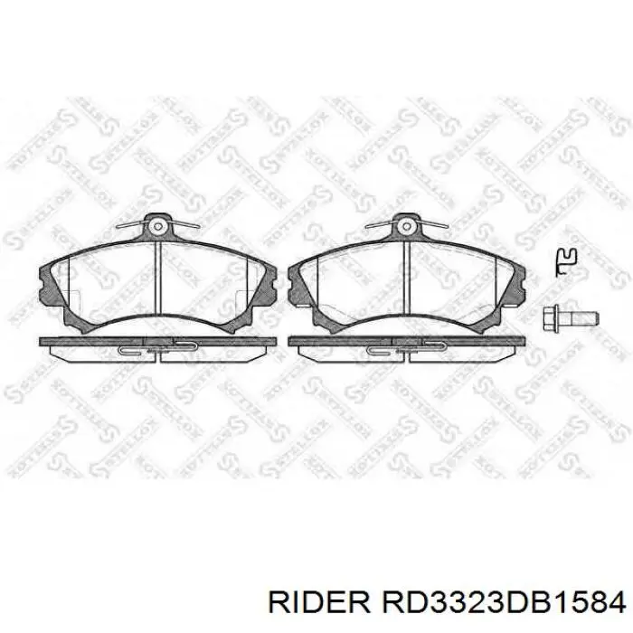 Передні тормозні колодки RD3323DB1584 Rider