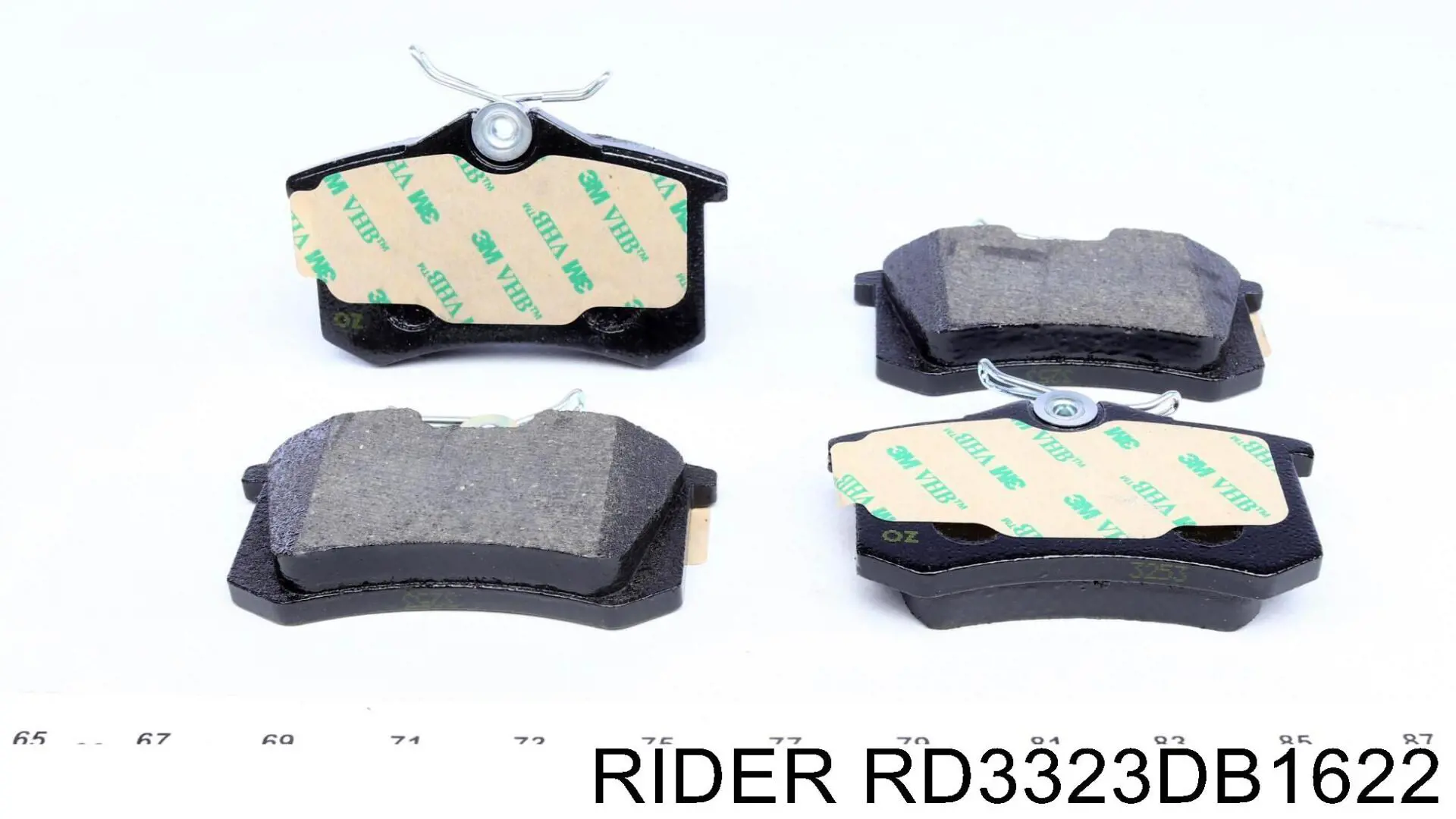 RD3323DB1622 Rider Колодки гальмівні задні, дискові