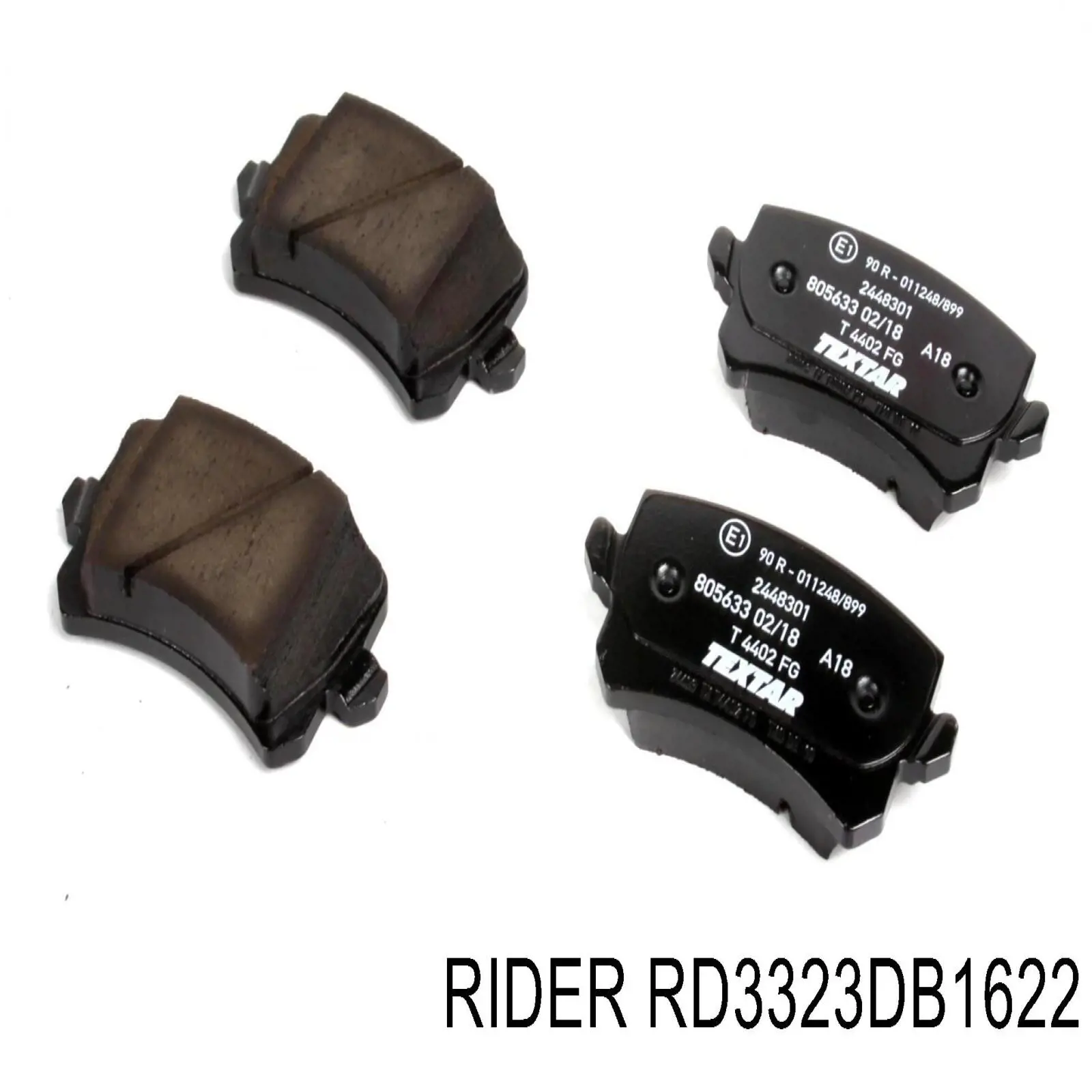 Задні гальмівні колодки Rider RD3323DB1622 ціна, від 14.89 USD