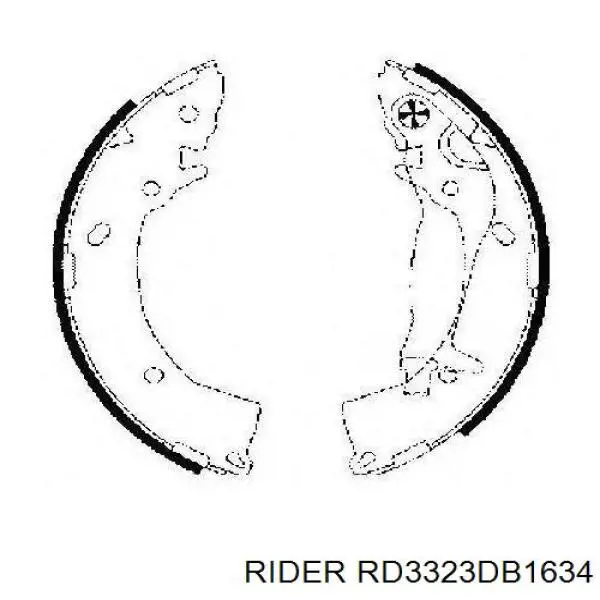 Купити RD3323DB1634 Rider Колодки гальмівні передні, дискові