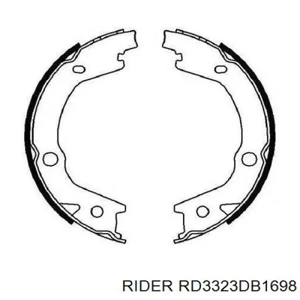 Гальмівні колодки Rider RD3323DB1698 ціна, від 21.47 USD