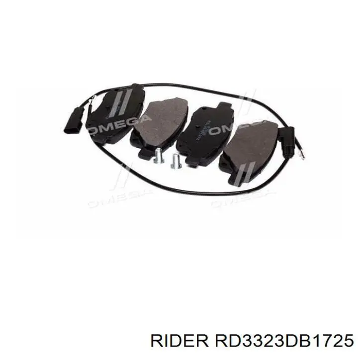 RD3323DB1725 Rider Колодки гальмівні задні, дискові