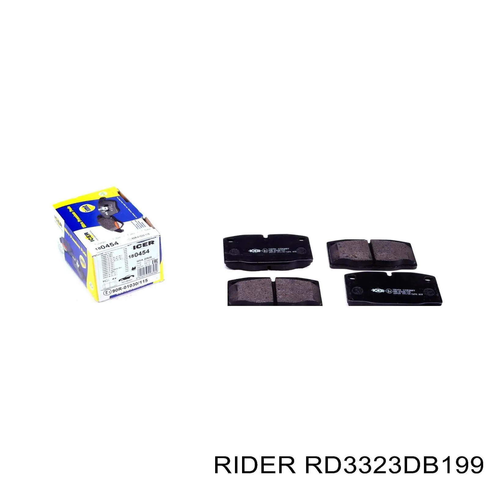 Гальмівні колодки Rider RD3323DB199 ціна, від 9.39 USD