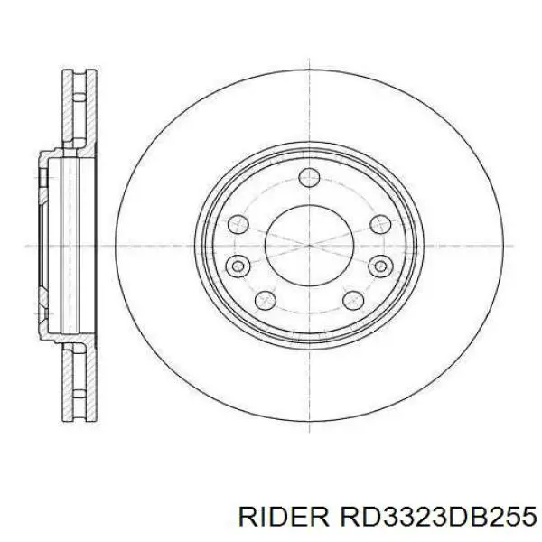 RD3323DB255 Rider Передні гальмівні колодки