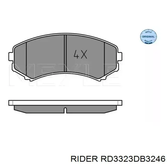 RD3323DB3246 Rider колодки гальмівні передні, дискові
