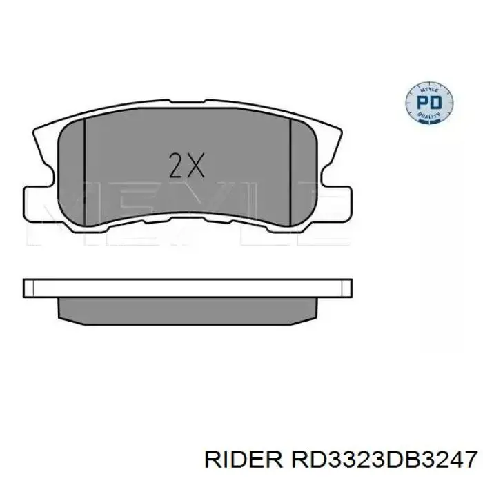 Купити RD3323DB3247 Rider Задні колодки