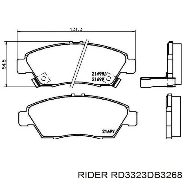 RD3323DB3268 Rider Колодки передние (SUMITOMO)