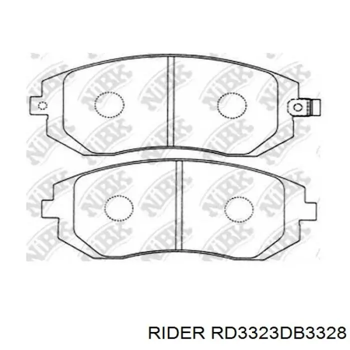 RD3323DB3328 Rider Передні гальмівні колодки