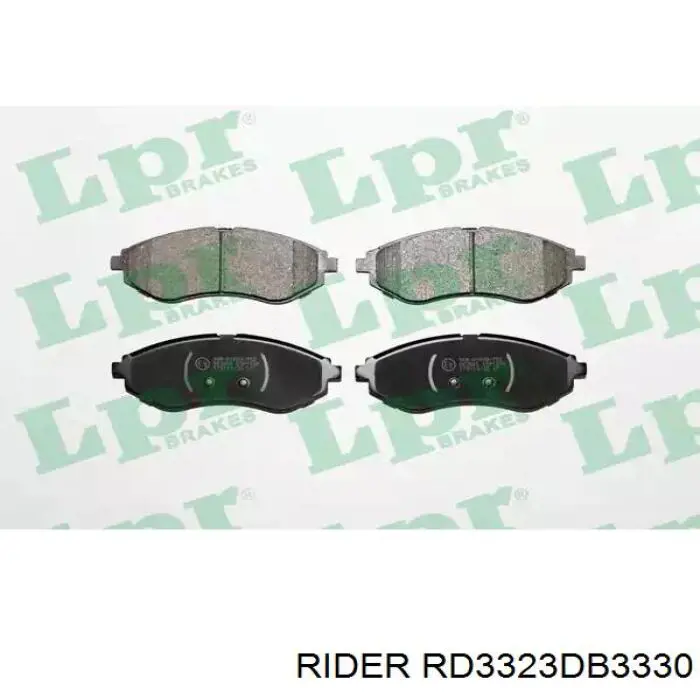 Гальмівні колодки Rider RD3323DB3330 ціна, від 10.70 USD