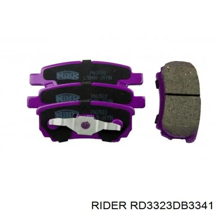 Задні гальмівні колодки Rider RD3323DB3341 ціна, від 18.18 USD