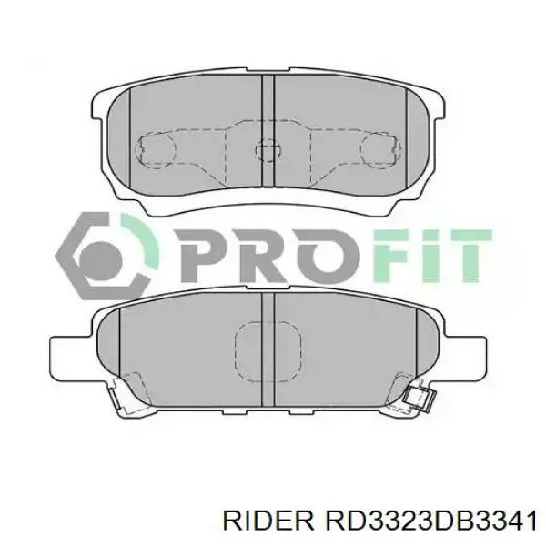 Купити RD3323DB3341 Rider Задні колодки