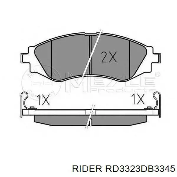 Гальмівні колодки Rider RD3323DB3345 ціна, від 14.28 USD