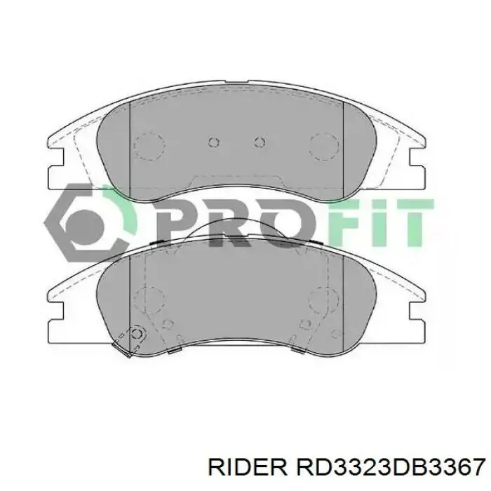 RD3323DB3367 Rider Передні гальмівні колодки