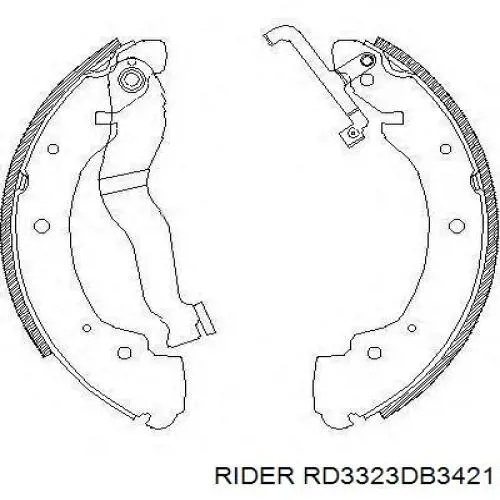 Купити RD3323DB3421 Rider Задні колодки