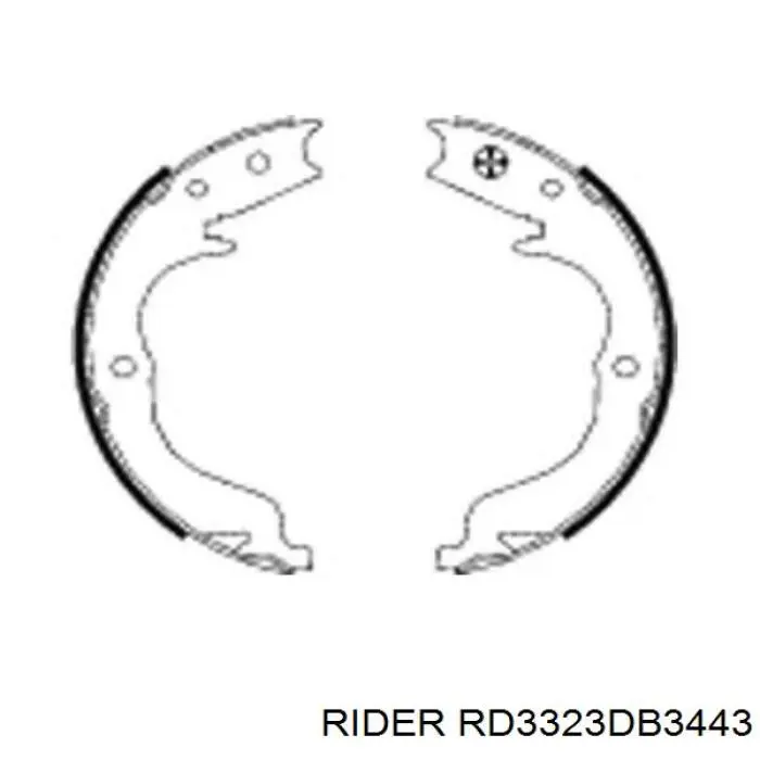 Гальмівні колодки Rider RD3323DB3443 ціна, від 19.44 USD