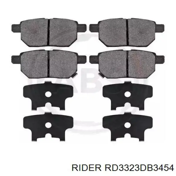 Задні гальмівні колодки RD3323DB3454 Rider