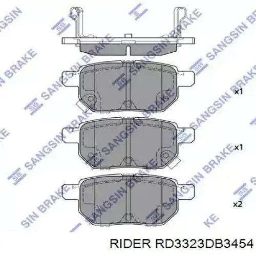 Купити RD3323DB3454 Rider Задні колодки