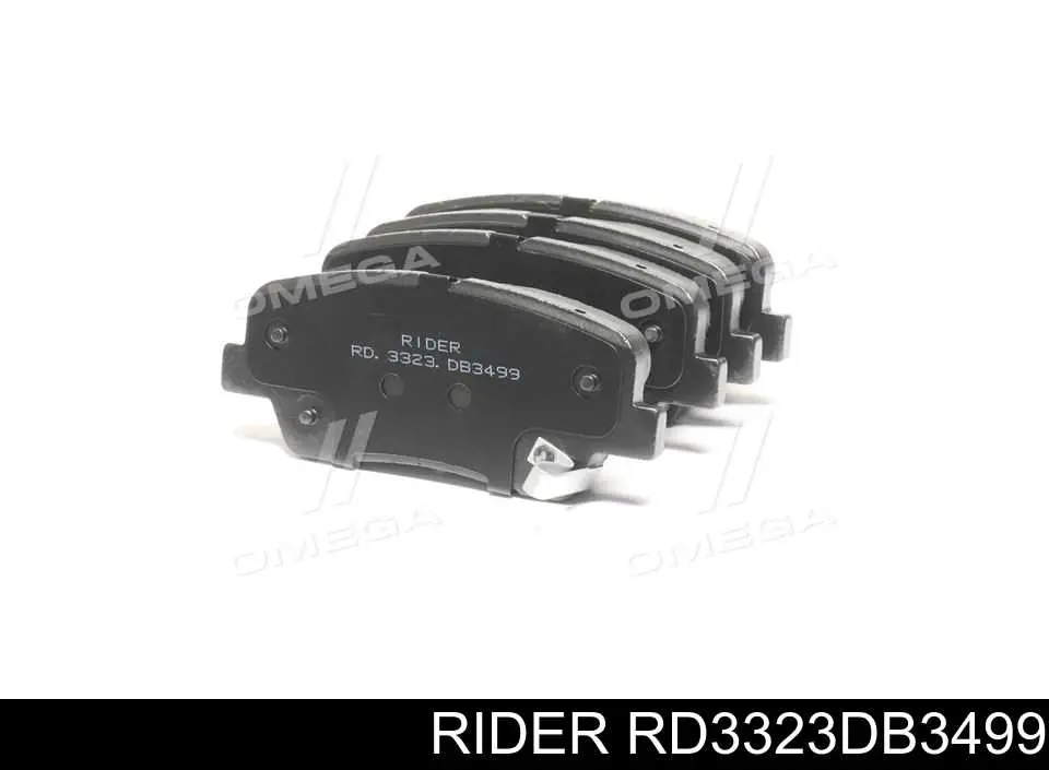 Задні гальмівні колодки Rider RD3323DB3499 ціна, від 16.43 USD