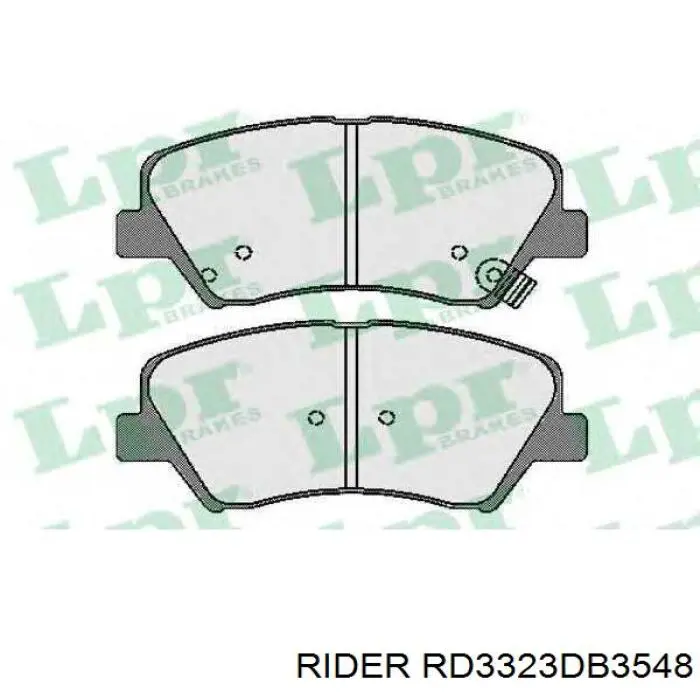Купити RD3323DB3548 Rider Колодки гальмівні передні, дискові