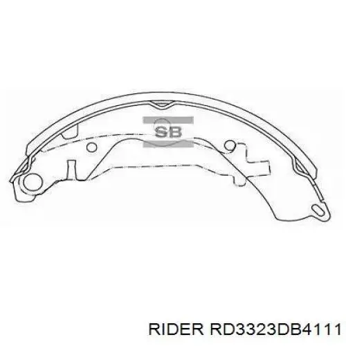 Купити RD3323DB4111 Rider Колодки гальмівні передні, дискові