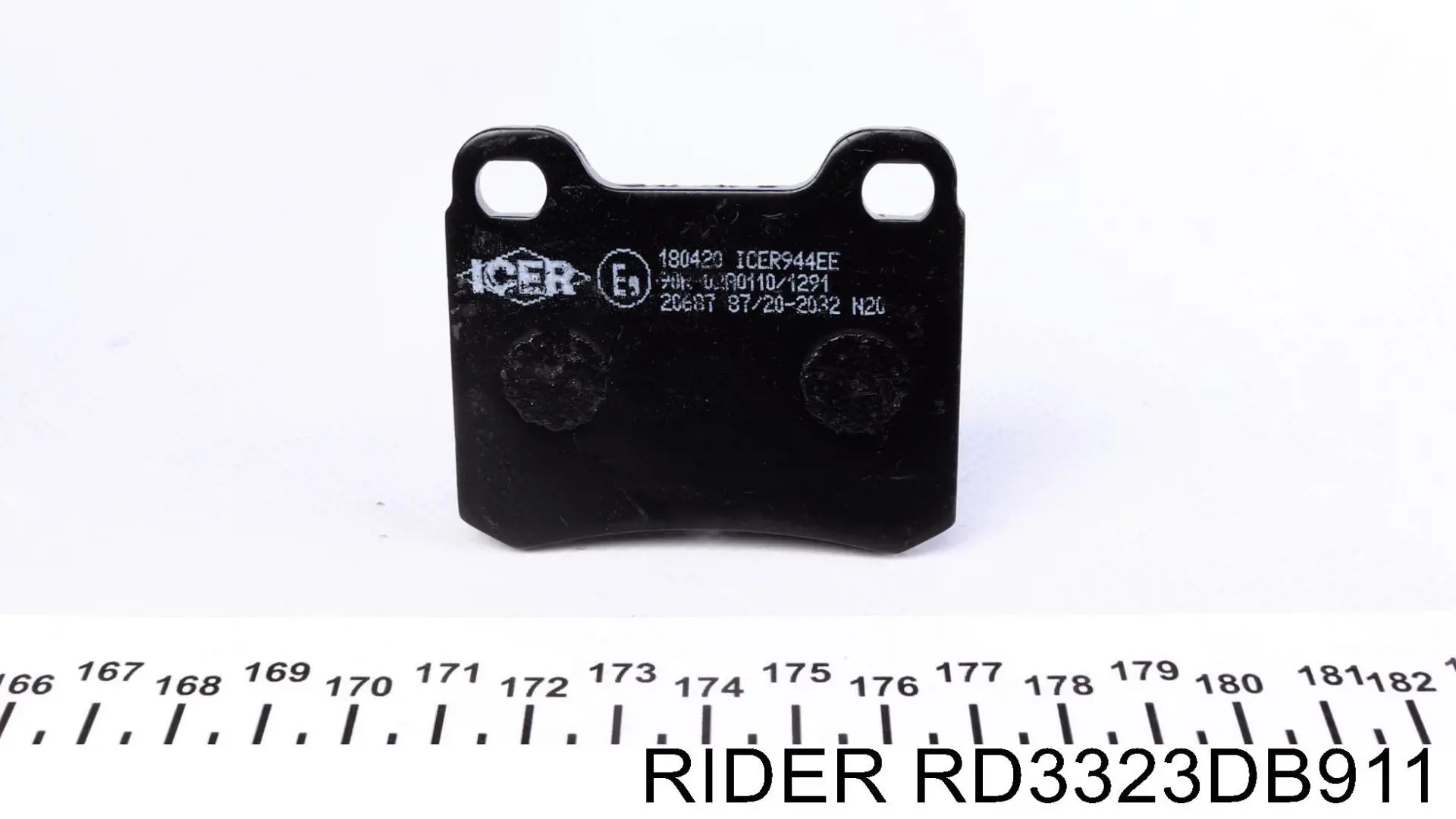 RD3323DB911 Rider Колодки гальмівні задні, дискові