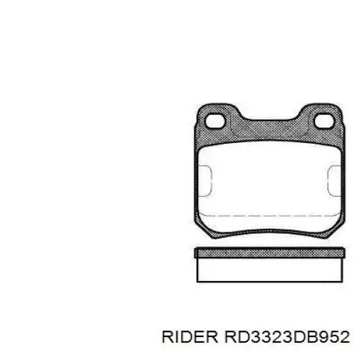 RD3323DB952 Rider колодки гальмові задні, дискові
