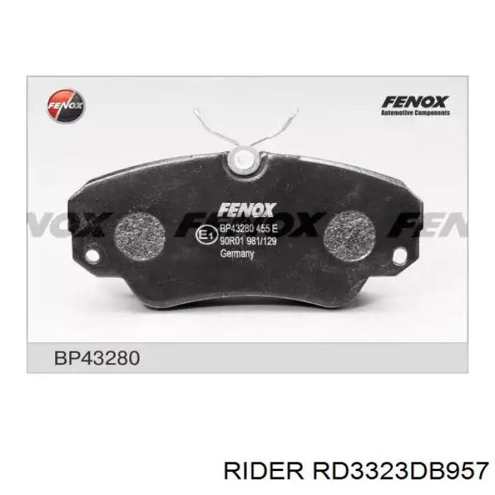 Гальмівні колодки Rider RD3323DB957 ціна, від 16.91 USD