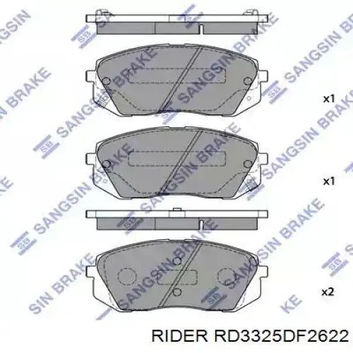 Гальмівні диски передні RD3325DF2622 Rider
