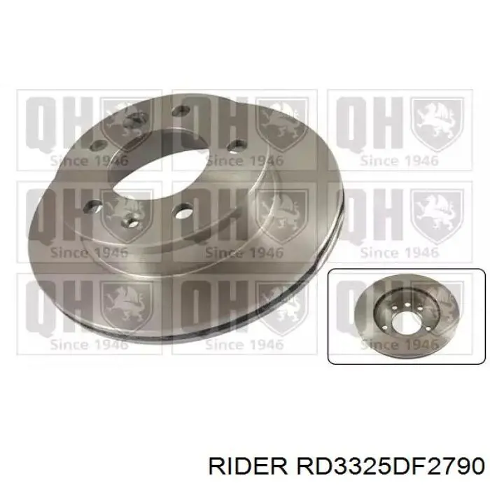 Гальмівні диски передні RD3325DF2790 Rider