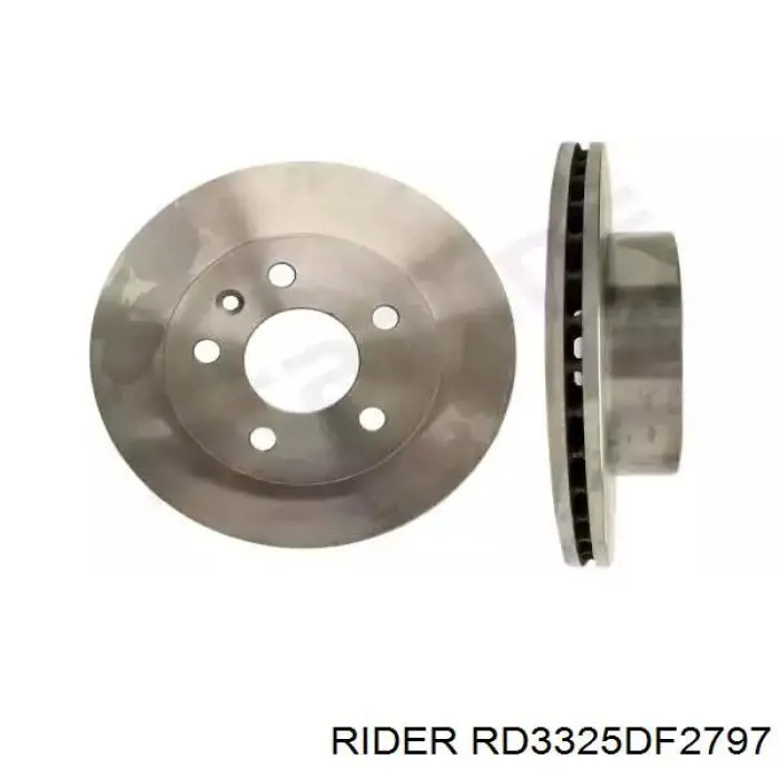 Диск переднього гальма Rider RD3325DF2797 ціна, від 28.75 USD