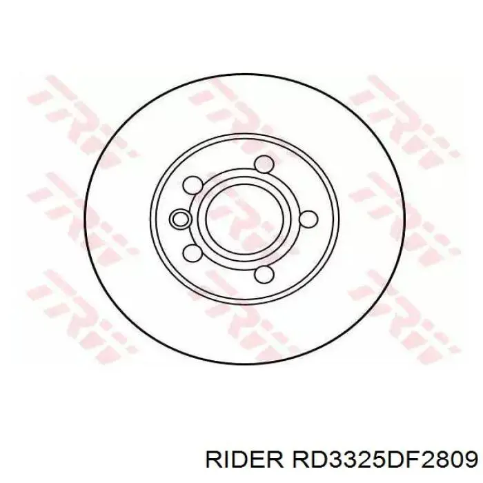 Диск переднього гальма Rider RD3325DF2809 ціна, від 33.22 USD