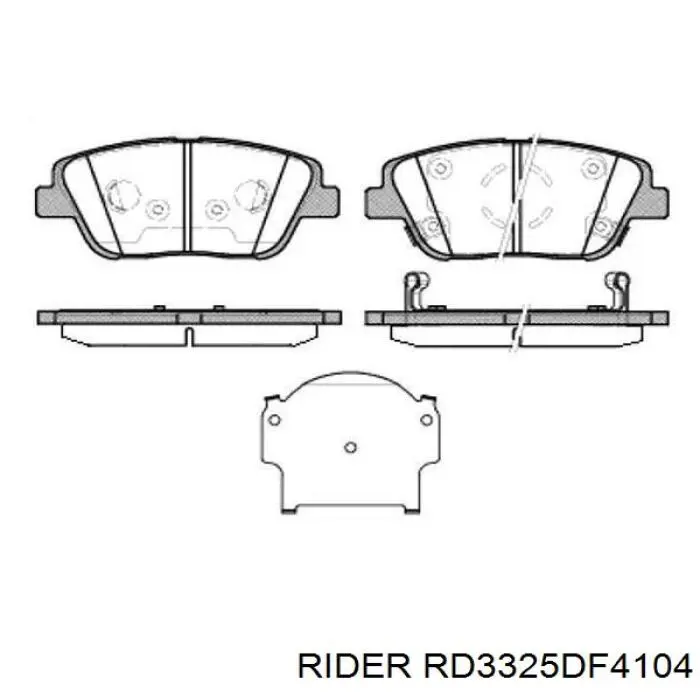 Купити RD3325DF4104 Rider Ротор гальмівний