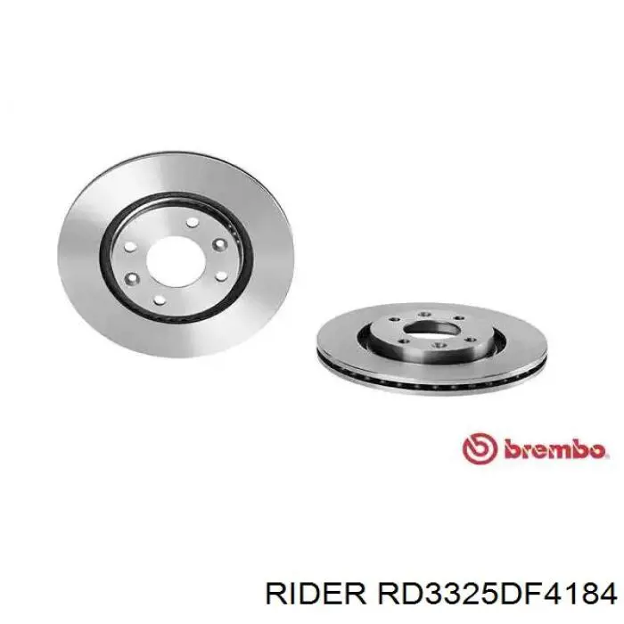 Гальмівні диски передні RD3325DF4184 Rider