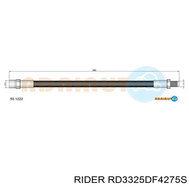 RD3325DF4275S Rider Гальмо дискове переднє