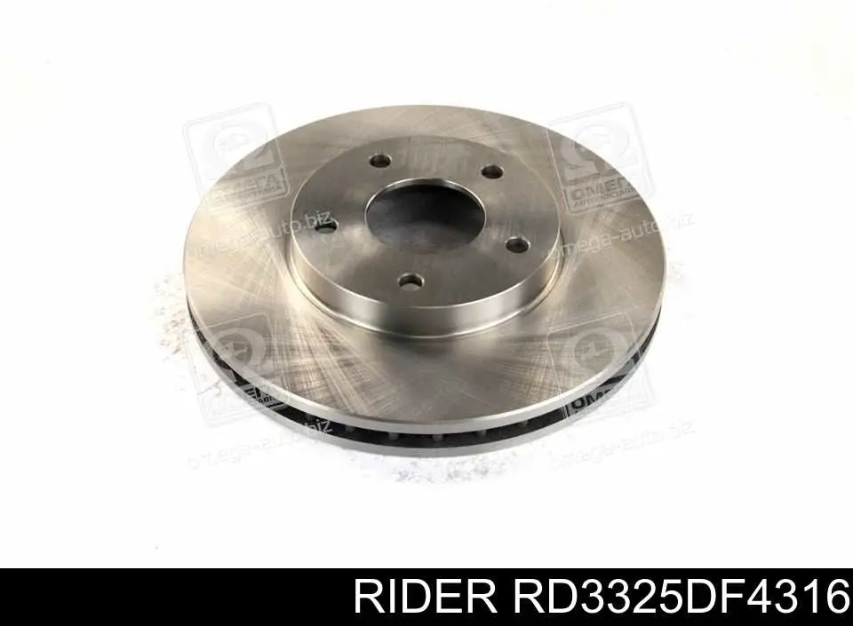 Диск переднього гальма Rider RD3325DF4316 ціна, від 35.99 USD