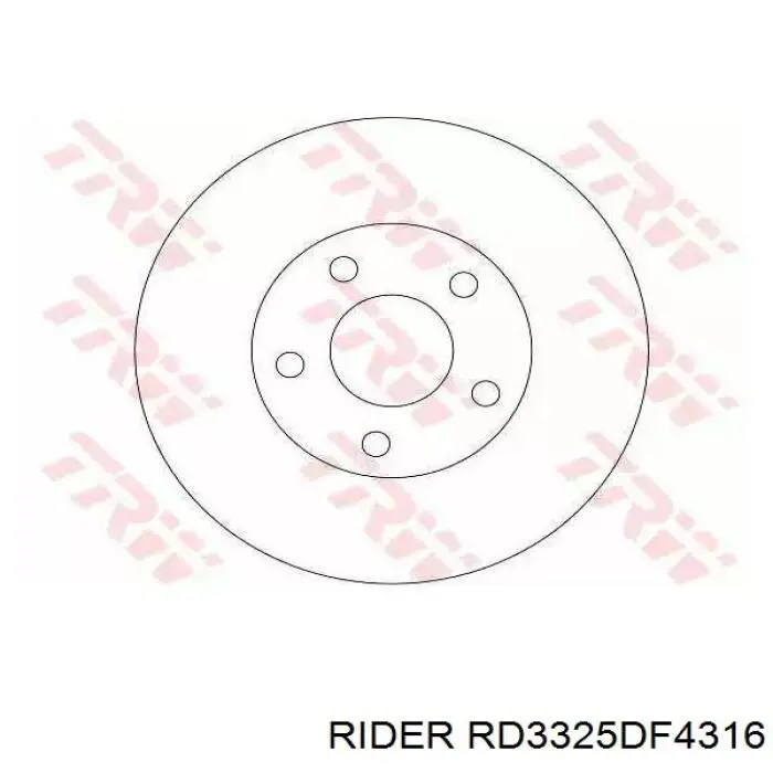 Купити RD3325DF4316 Rider Ротор гальмівний