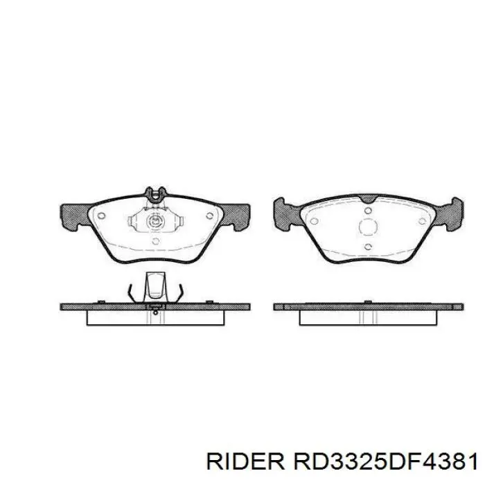 RD3325DF4381 Rider Гальмо дискове переднє