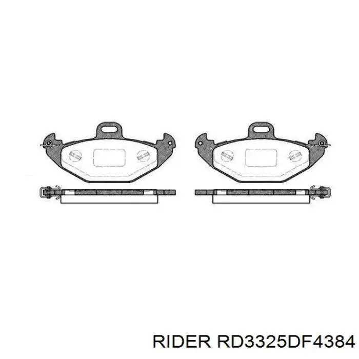 Диск переднього гальма Rider RD3325DF4384 ціна, від 34.44 USD